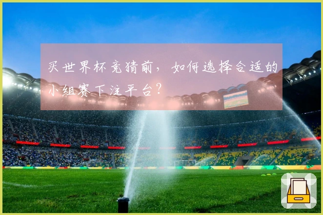 买世界杯竞猜前，如何选择合适的小组赛下注平台？