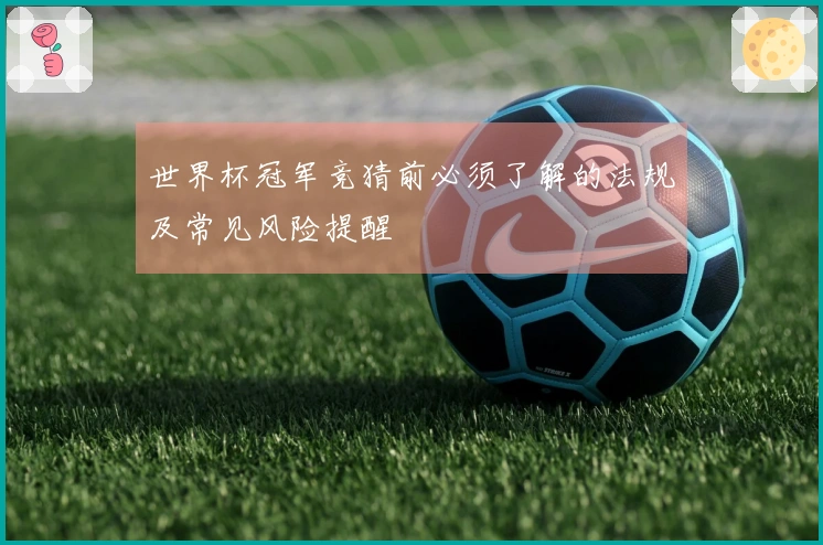 世界杯冠军竞猜前必须了解的法规及常见风险提醒